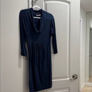 CALYPSO ST BARTH Navy Long Sleeve Dress